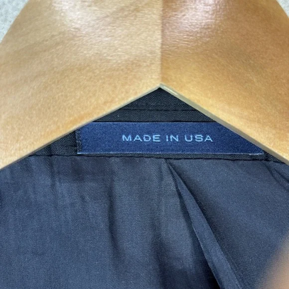 Joseph Abboud Loro Piana Wool Super 110's Black Stripe Full Suit 44S Pants 38x29